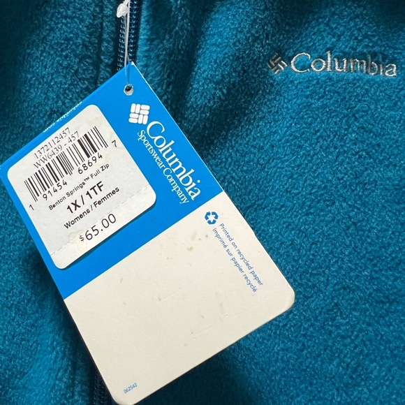 NWT Women’s  Fleece Columbia Jacket - Picture 2 of 3